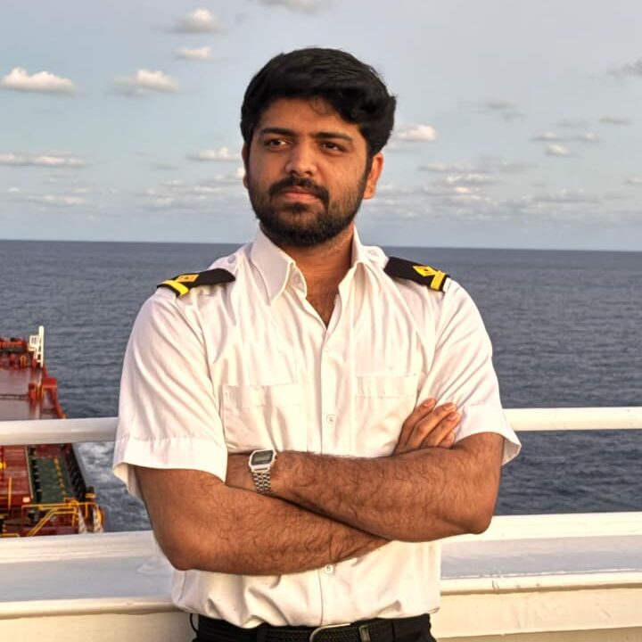 Premjith, Navigation Officer at V.ships and Mentor of NauTutor, guiding IMU CET and DNS aspirants from kerala