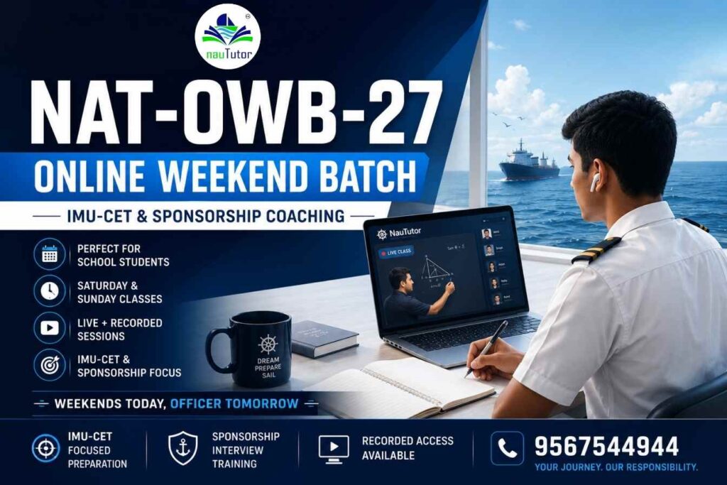 NAT-OWB-27 online weekend batch poster for IMU CET and sponsorship coaching students in Kerala