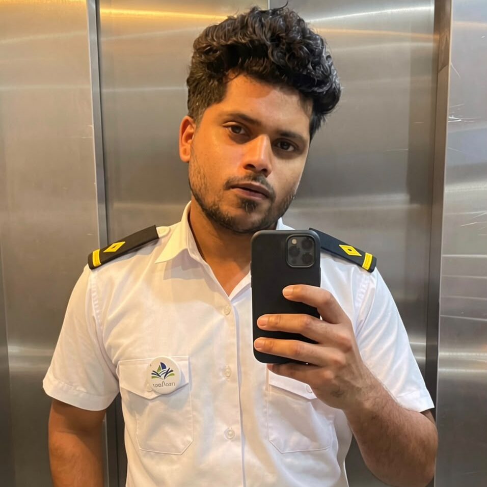 Abhishek Sunil, Navigation Officer at Great Eastern Shipping, mentor and sponsorship guide at NauTutor